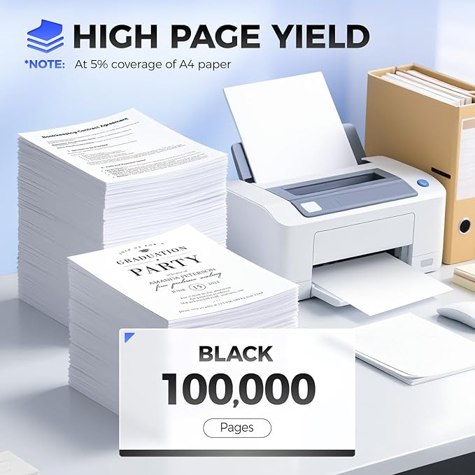 24B6025 Imaging Unit (Not Toner) Black 1-Pack High Yield Replacement for Lexmark 24B6025 Drum Unit Compatible with Lexmark M5155 M5163 M5170 XM5163 XM5170 XM5263 XM7155 XM7155X Printers(100,000 Pages)-DeskLoop Office