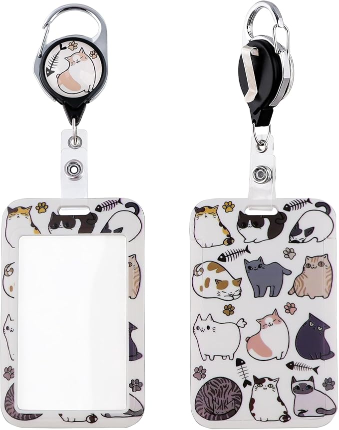 Cute Cats Retractable Badge Reel by beemorita