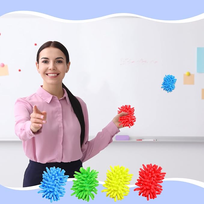 Epakh 4 Pieces Dry Erase Erasers Magnetic Whiteboard Eraser Washable Microfiber - Image 4