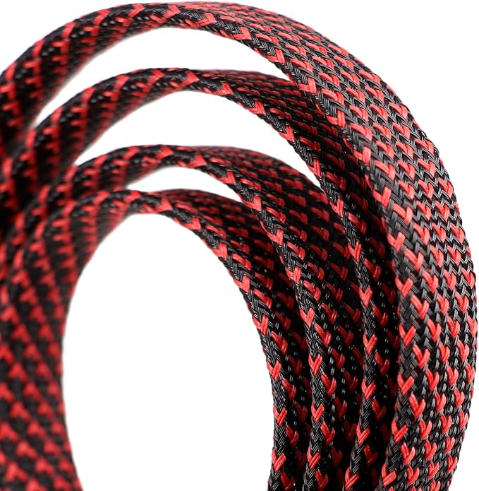 25ft PET Expandable Braided Cable Sleeve 13/16inch Pet Braided Cable Sleeve - Image 2
