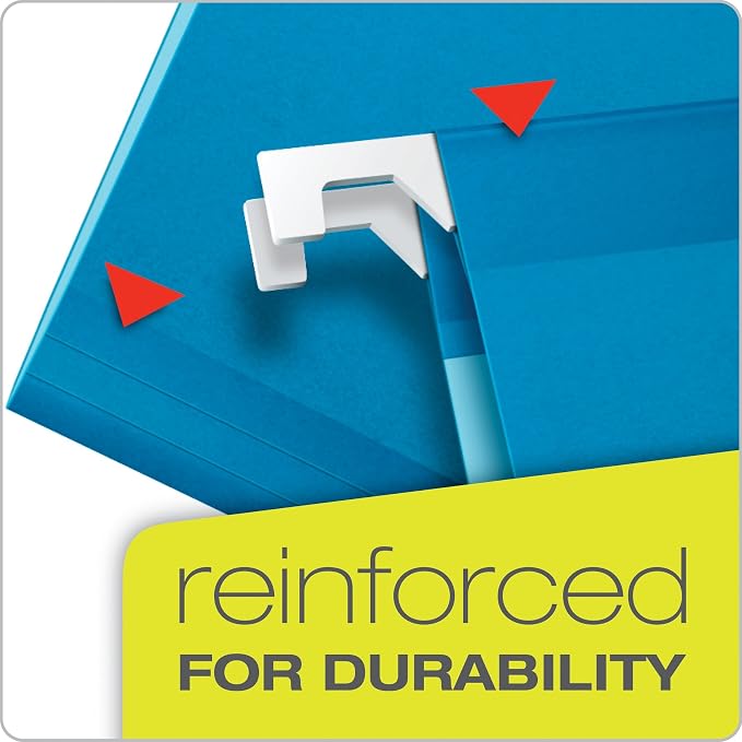 Pendaflex 04152X2 BLU Extra Capacity Reinforced Hanging Folders - Image 3