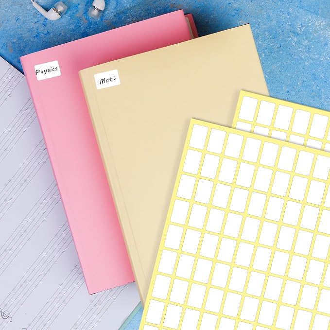Sliverdew White Labels Stickers, 3300 Pack Small 0.5" x 0.75", Removable Blank - Image 2