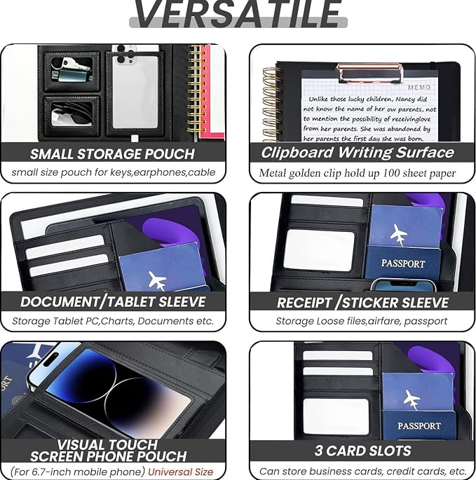 Foldable Spiral Clipboard Folio - Image 4