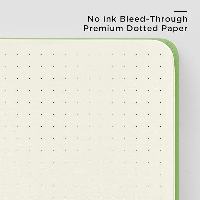 &And Per Se Dotted Journal Notebook, A5 Hardcover Leather Dotted Journal - Image 5