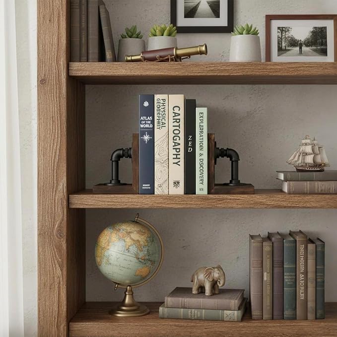 MyGift Book Ends Decorative, Bookends - Image 2