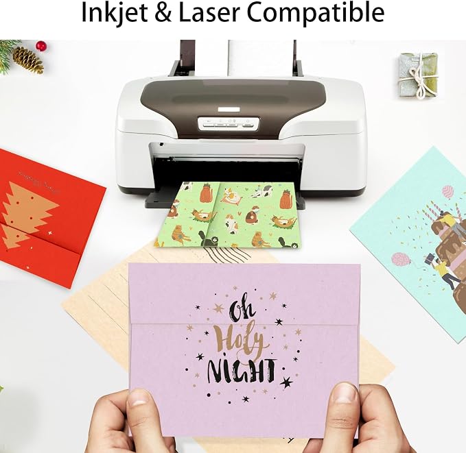 Colored Envelopes Self Seal A7 50 Pack, 10 Colors, Goefun 5.25 x 7.25 Printable - Image 5