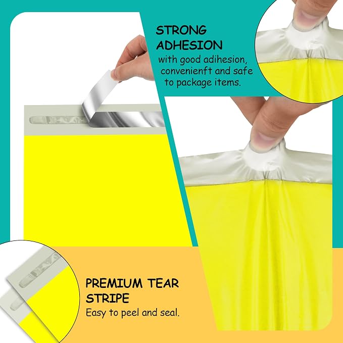 Poly Mailers 12x15.5 Inch 50 Pcs, Tear Resistant and Waterproof Mailing - Image 3