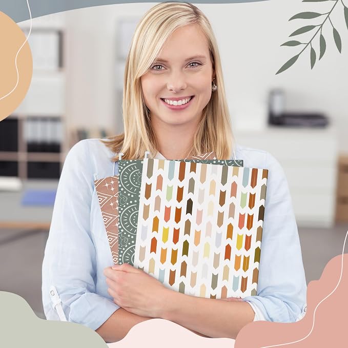 Qeeenar 30 Pcs Boho Hanging File Folders 9.5 x 11.5 in Decorative Cute Hanging - Image 3
