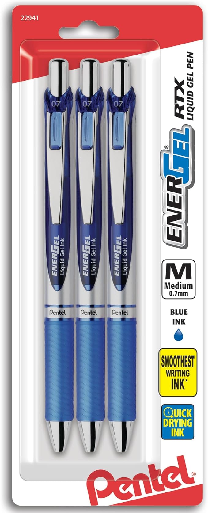 Pentel EnerGel Deluxe RTX Gel Ink Pens, 0.7 Millimeter Metal Tip by PentelofAmerica