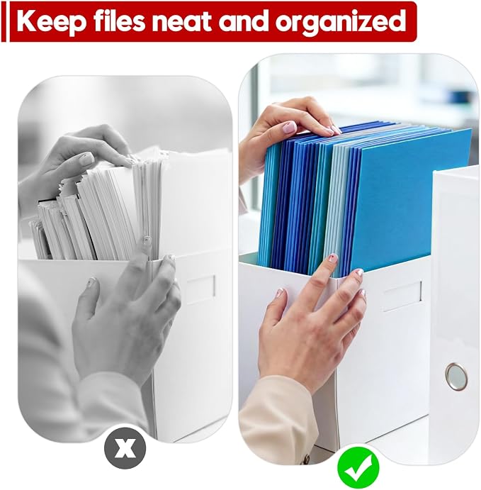 100 Pack 2 Pocket Folders, Letter Size 8.5" x 11" Folders - Image 5