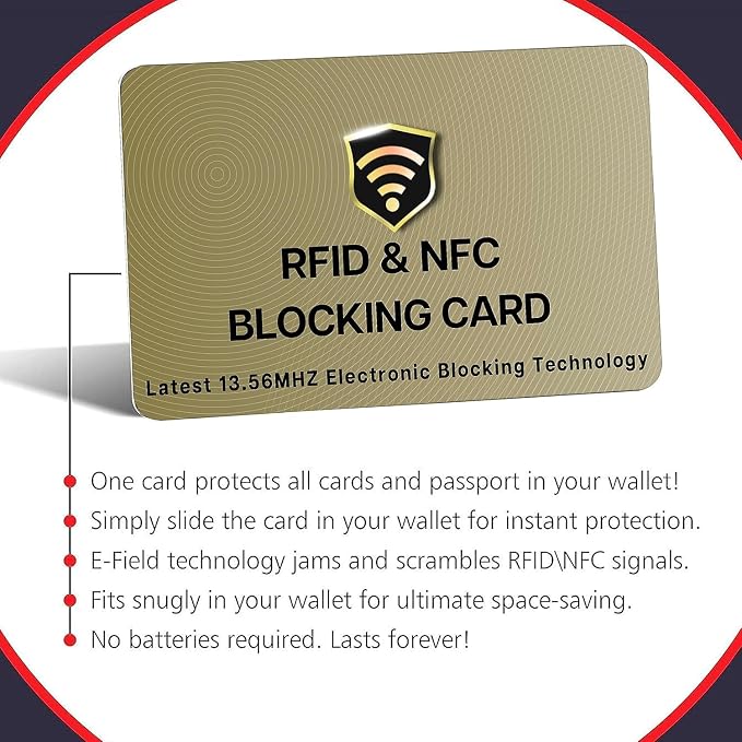 SaiTech IT 20 Pack RFID Blocking Card, One Card Protects Entire Wallet Purse - Image 8