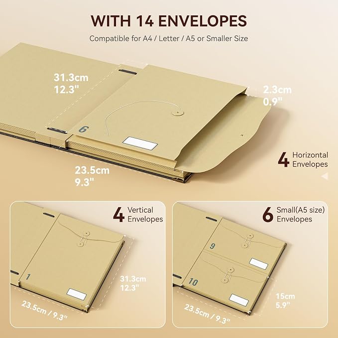 ABC life Document Organizer, Expanding File - Image 5
