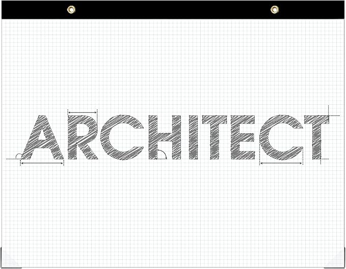 Large Engineering Graph Paper Pad, 100 Sheets/200 Pages, Engineering, Architect - Image 2