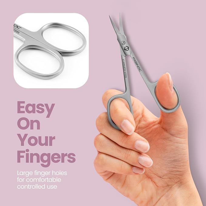 Cuticle Scissors Extra Fine Curved – German Quality Stainless Steel – Manicure - Image 5