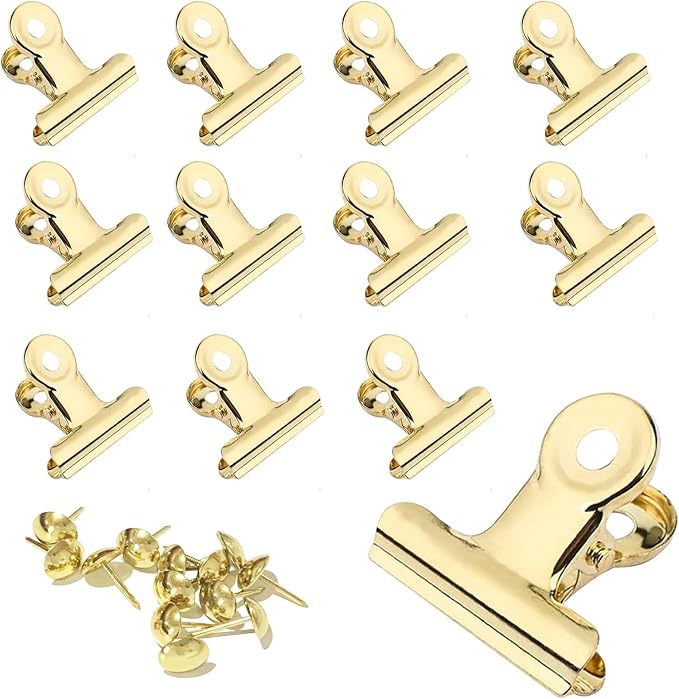 YUCHIYA 12 Pack Bulldog Clips by YUCHIYA