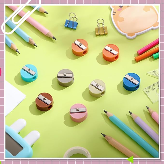 Resurhang 800 Pcs Sharpeners in Bulk Pocket Sized Mini Round Handheld Sharpener - Image 4