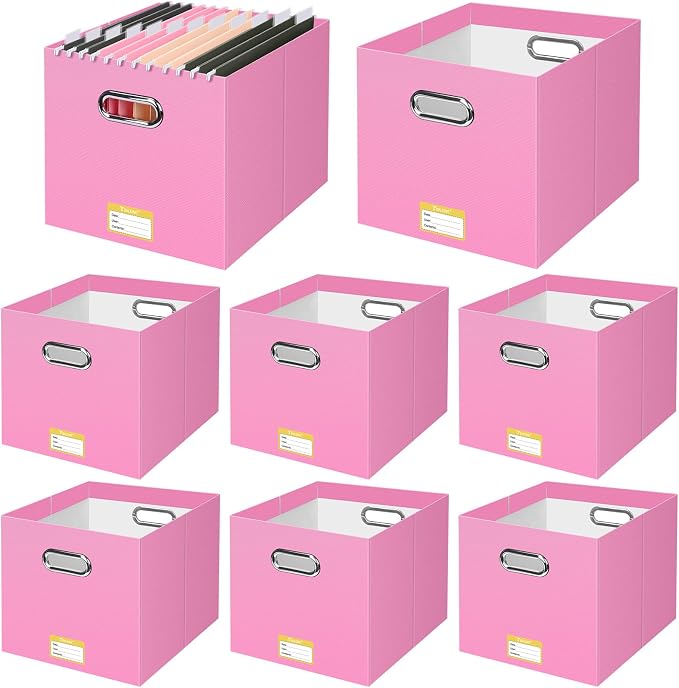 BALEINE File Organizer Box, Cardboard File Folder Organizer by BALEINE
