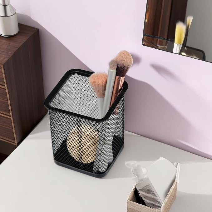 HSYMQ Pen Holder for Desk, Wire Mesh Pencil Cup Holder for Desk Organizer for - Image 5