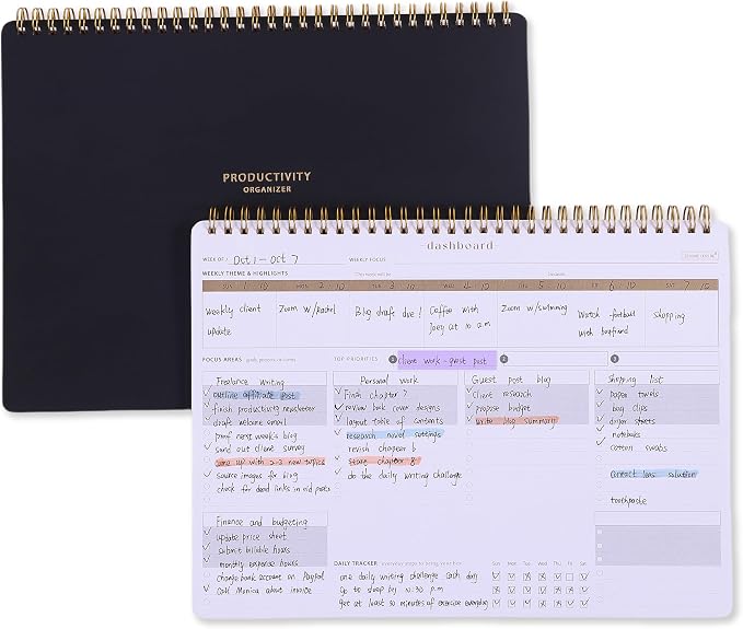 ZERONE CENTRE Productivity Weekly Planner by ZeroneCentre
