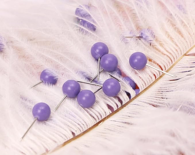 Tupalizy 100PCS 1/4 Inch Small Round Head Map Tacks Pins - Image 5