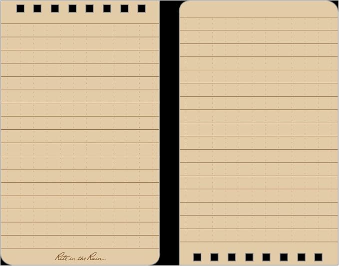 Rite in the Rain Weatherproof Top Spiral Notebook, Universal Pattern, 3 Pack - Image 5