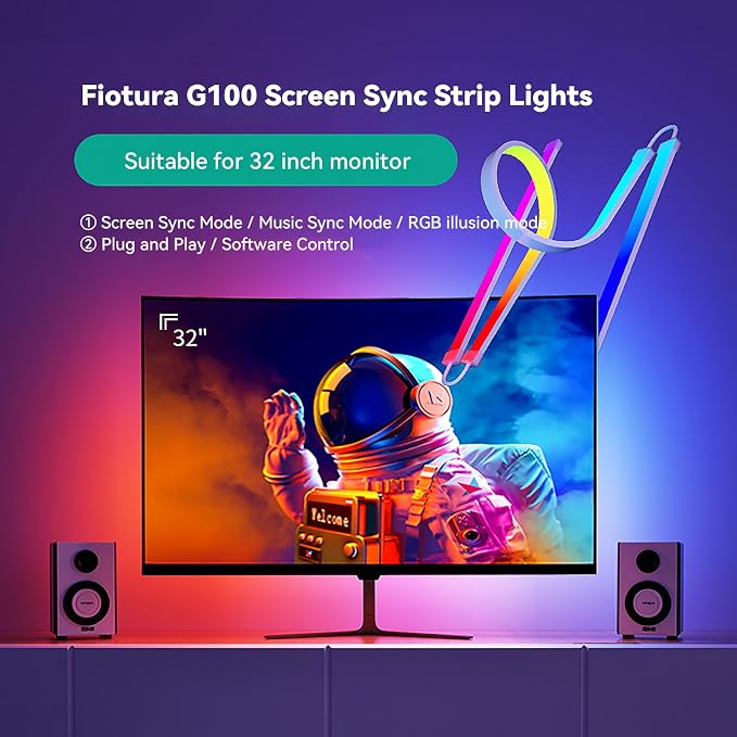 Monitor LED Backlights for PC/Mac, LED Strip Lights that Sync - Image 9