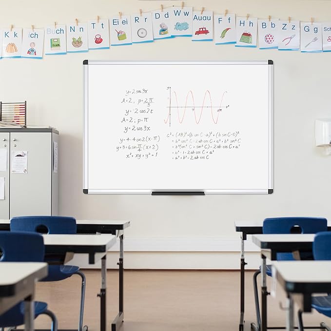 VIZ-PRO Magnetic Whiteboard/Dry Erase Board, 48 X 36 Inches - Image 7