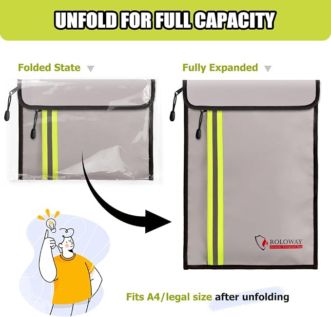ROLOWAY Fireproof Document Bag - Image 5