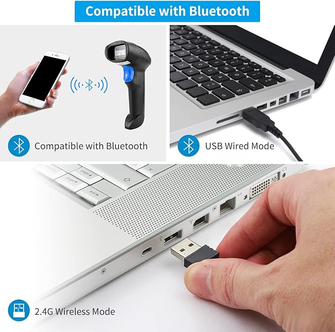 NetumScan 3-in-1 Bluetooth Barcode Scanner - Image 2