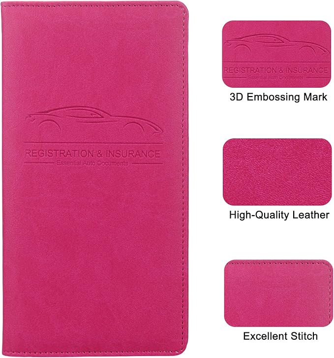 LumiMokki Premium Car Registration & Insurance Card Holder - Image 5