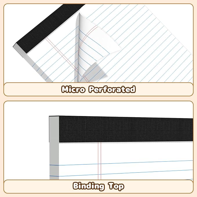 Legal Pads 8.5 x 11, Wide Ruled Paper - Image 4