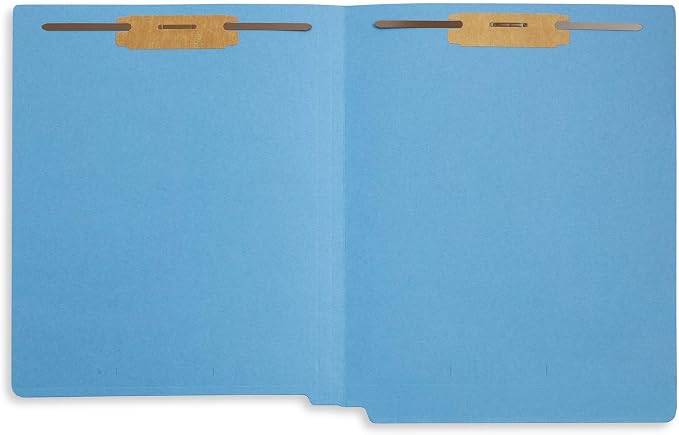 Blue Summit Supplies 100 Blue End Tab Fastener File Folders - Image 6