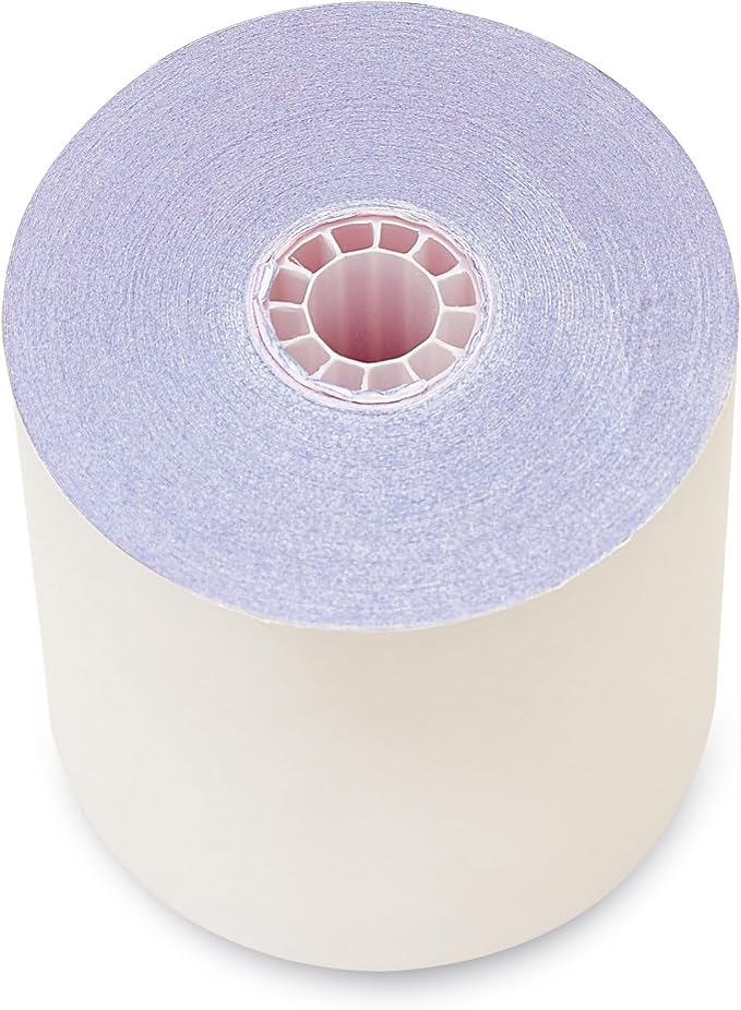 3-ply 3" inch 65' Feet (50 Rolls) White/Canary/Pink Carbonless Kitchen Paper 50 Rolls TMU 220 ShopSmartOnline (3-ply 3" inch 65' Feet)-DeskLoop Office