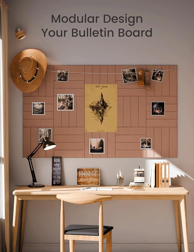Large Felt Bulletin Board 48" x 36" Cork Board Alternative-12 Pack - Image 5