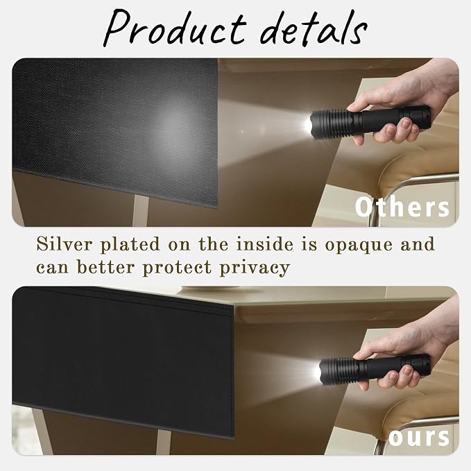 EcoBrisa 48" Under Desk Privacy Panel Self-Adhesive Modesty Panel Stand Up Desk - Image 7