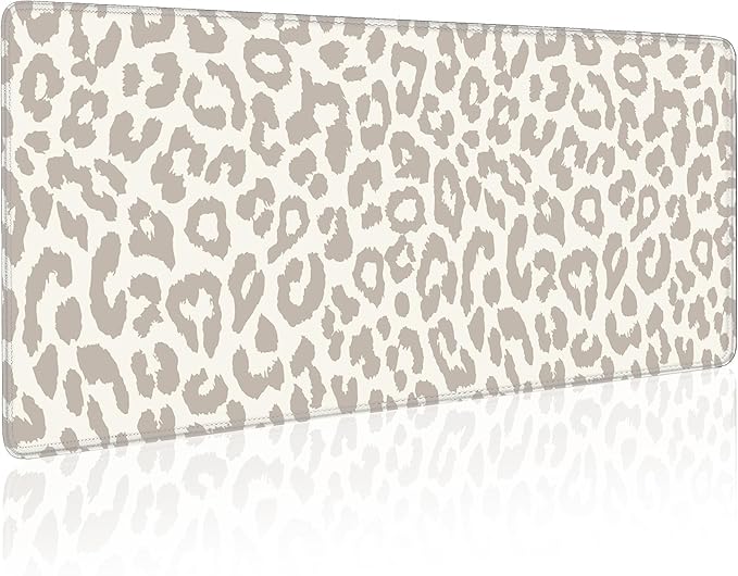 Leopard Print Mouse Pad Large Desk Mat Extended Keyboard Mouse Pad Cute XL by Unknown