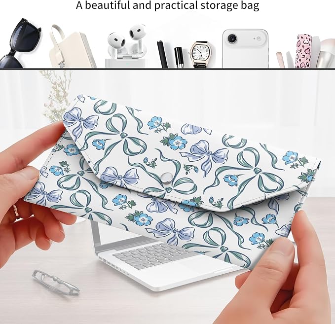 Cash Envelope Wallet Cute PU Leather Envelopes Bag - Image 3