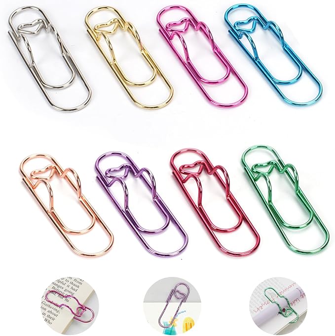 Paper Clip Pen Holder, Oversized Metal Paperclip by EfficiencyMeetsCreativity