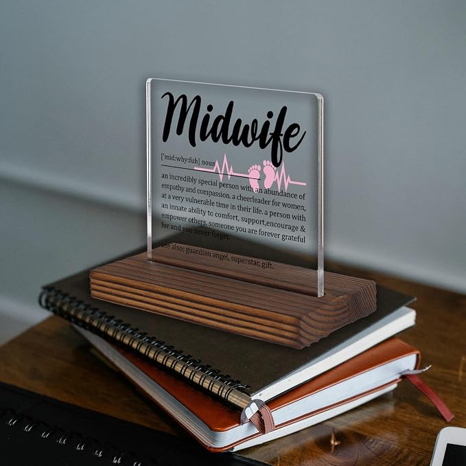 Midwife Appreciation Gift Desk Sign - Image 2