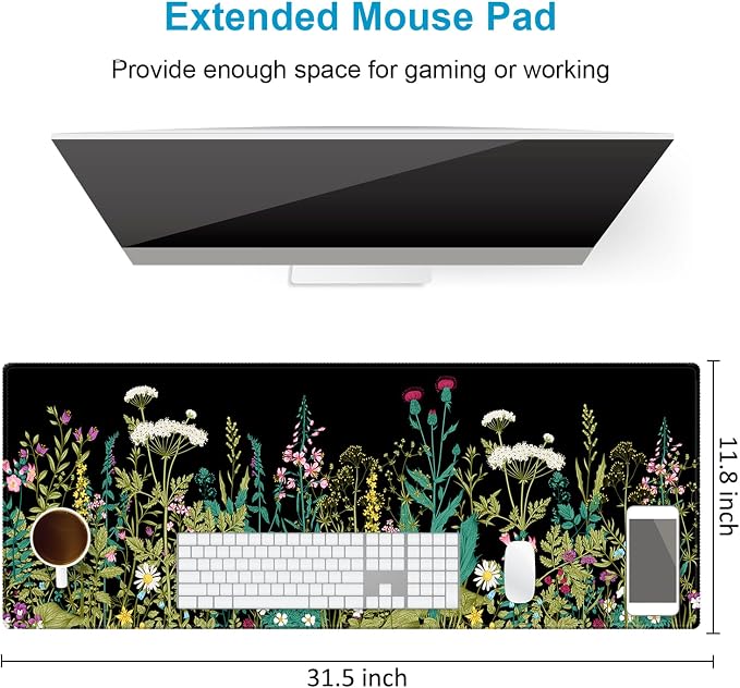 Extended Desk Mat, iDonzon Soft Cute Extra Large XXL Waterproof Gaming Mouse Pad - Image 3