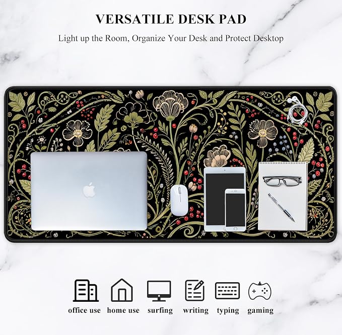Auhoahsil Desk Mat, Ultra Large Mouse Pad, XXL Gaming Mousepad, Pretty Desk Pad - Image 7