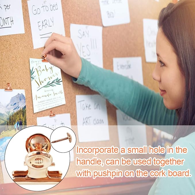 Small Bulldog Clips Rose Gold - Image 5