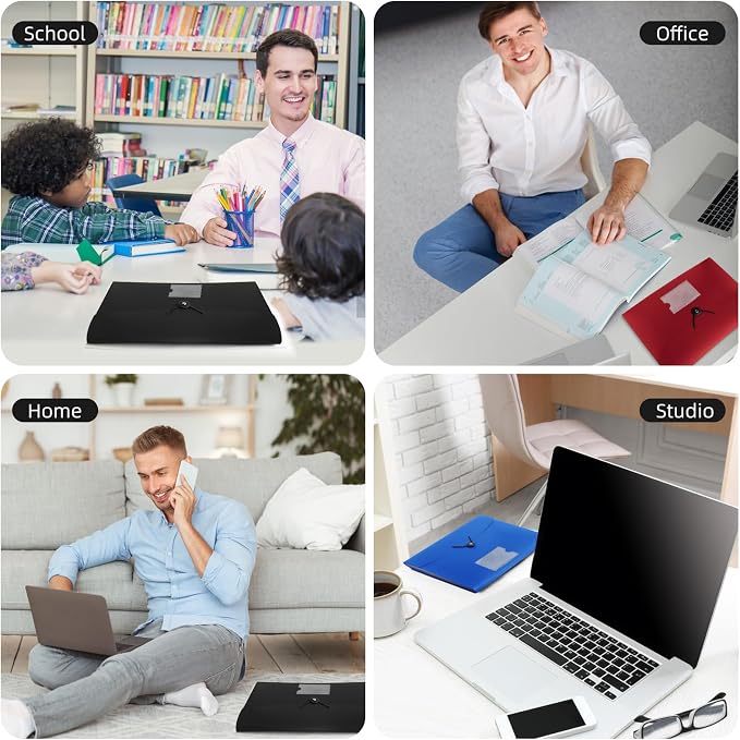 3 Pack 7 Pocket Accordian File Organizer, Expanding File Folder - Image 6