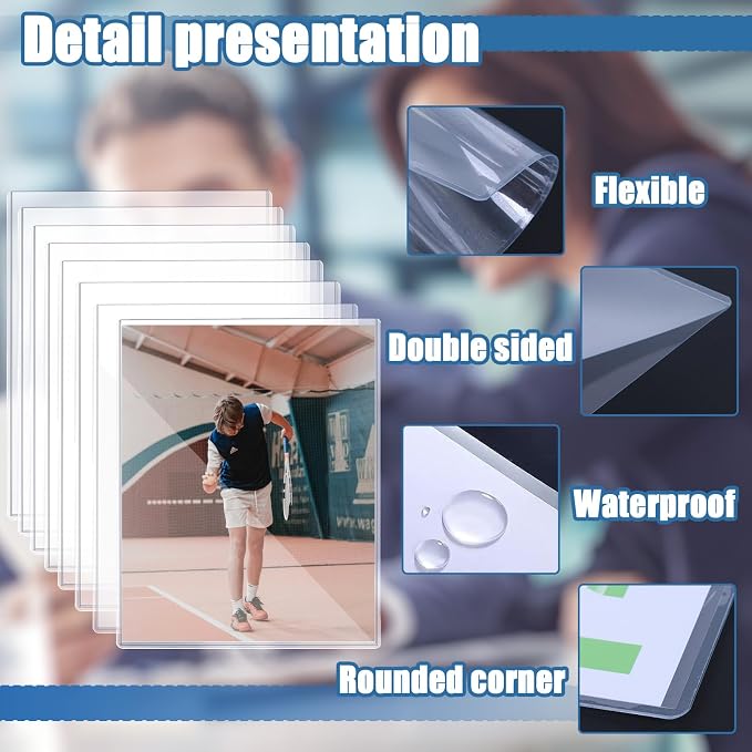 8Pcs 8" x 10" Photo Toploaders Clear Sheet Protectors Rigid Print Protectors - Image 4