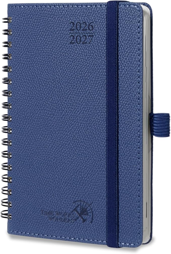 POPRUN 2026-2027 Academic Small Weekly Planner, Horizontal Daily Calendar from by POPRUN