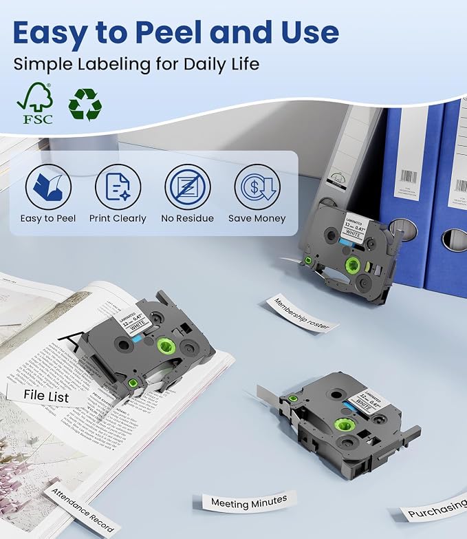 TZe-231 Replace for Brother Label Maker Tape Compatible for Brother P-Touch | - Image 5