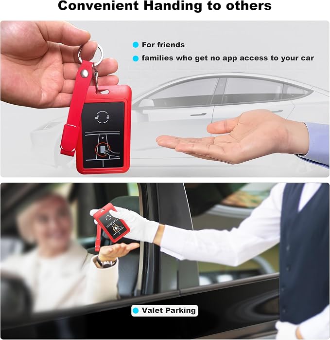 Key Card Holder for Tesla Card Key Holder Protective Cover Keychain for Model 3 - Image 3