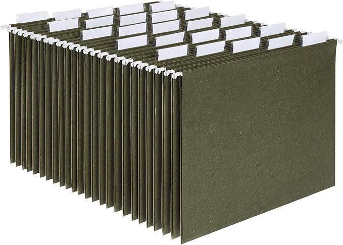 Pendaflex Recycled Hanging File Folders, 25 Pack, Letter Size, 5 Tab Positions by TOPSProducts