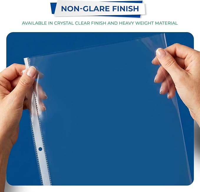 Samsill 50 Pack Sheet Protectors, 8.5x11 Inch Page Protectors - Image 3
