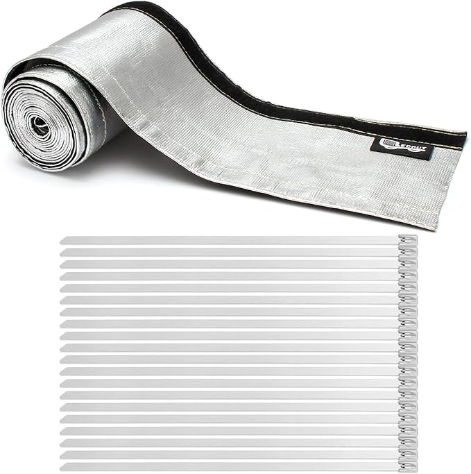 Heat Shroud Aluminized Sleeving Heat Shield fuel line wire heat sleeve by LEDAUT